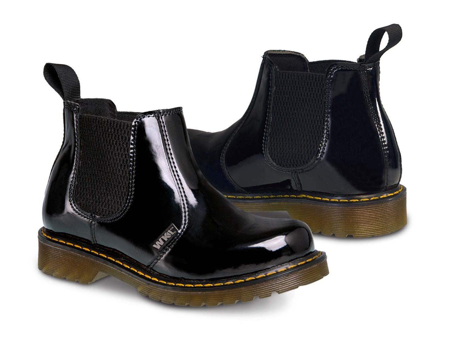 Botas niños Botin moda casual Workland 71302 Charol negro