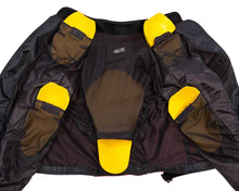 Cargar imagen en el visor de la galería, Chamarra motociclista hombre protecciones impermeable WKL 1985 Negro / Gris
