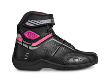 Cargar imagen en el visor de la galería, Bota mujer motociclista biker botin moto WKL 80016 Negro Ros
