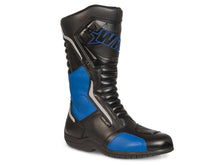 Cargar imagen en el visor de la galería, Botas hombre motociclista biker touring WKL 80020 Negro Azul
