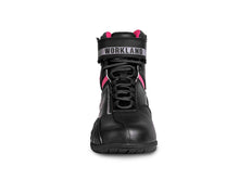 Cargar imagen en el visor de la galería, Bota mujer motociclista biker botin moto WKL 80016 Negro Ros
