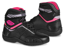 Cargar imagen en el visor de la galería, Bota mujer motociclista biker botin moto WKL 80016 Negro Ros
