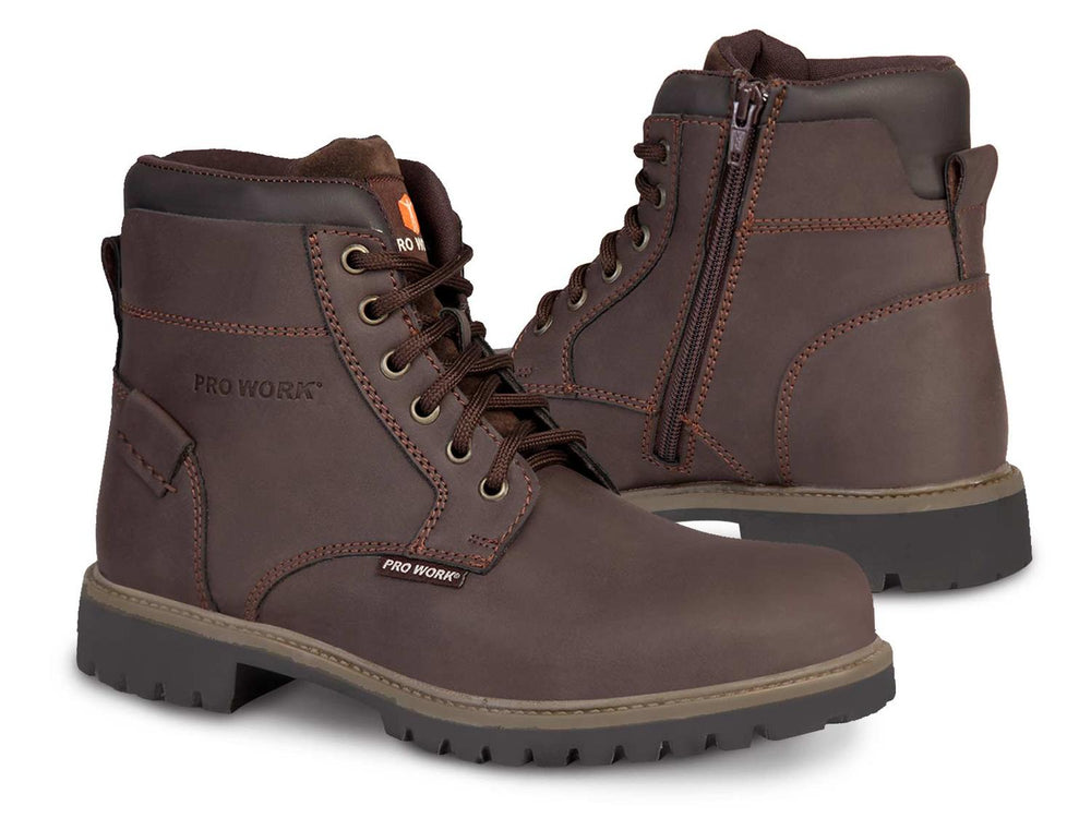 Bota hombre Botin casual caballero PRO WORK 77607 Marron