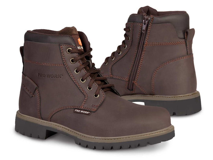 Bota hombre Botin casual caballero PRO WORK 77607 Marron