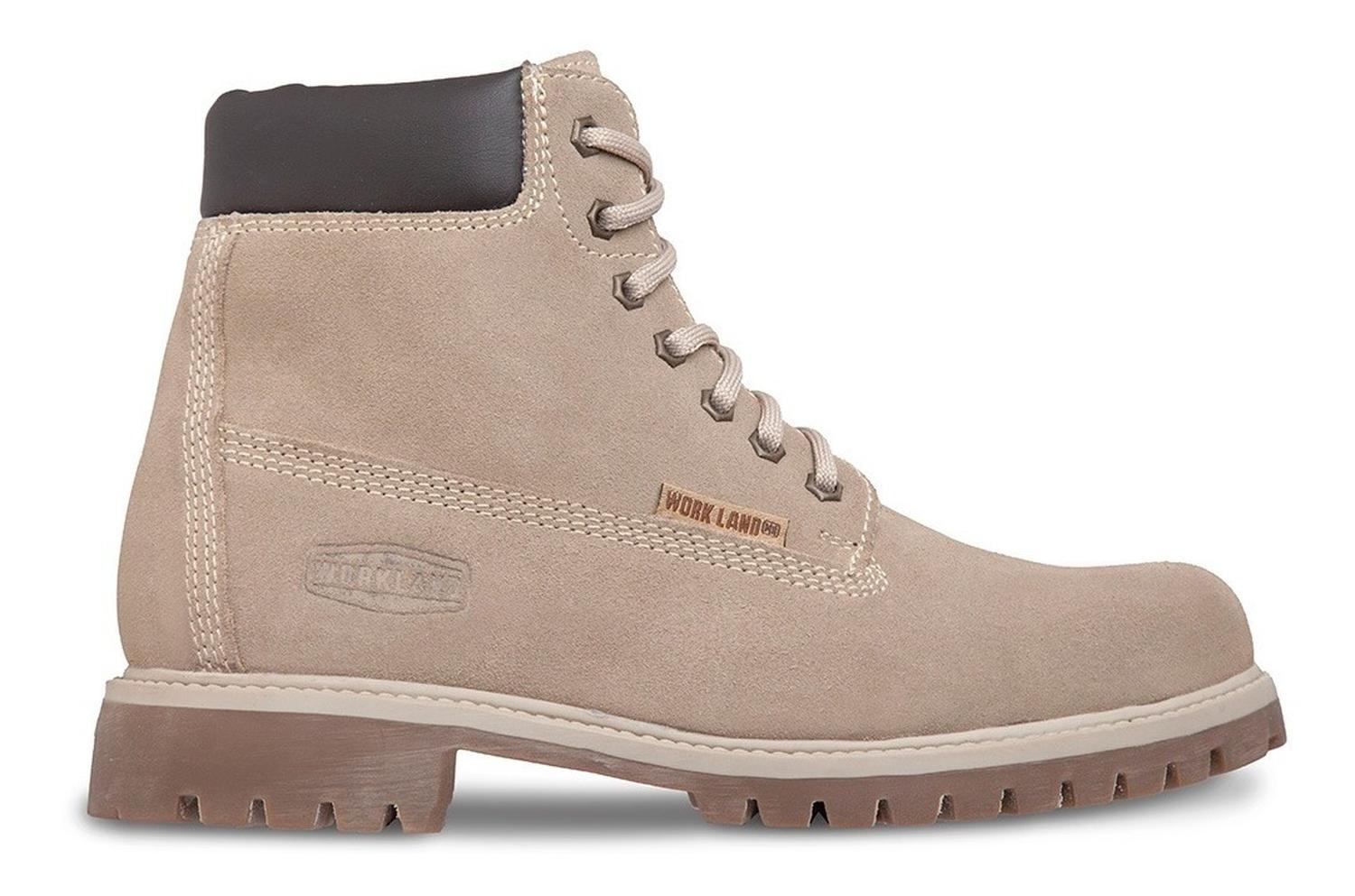 Botas Casuales Hiking para Hombre Arena Gamuza – Workland