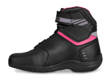 Cargar imagen en el visor de la galería, Bota mujer motociclista biker botin moto WKL 80016 Negro Ros
