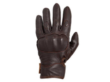 Cargar imagen en el visor de la galería, Guantes Motociclista De Piel Para Frio Termico WKL 1995 Café
