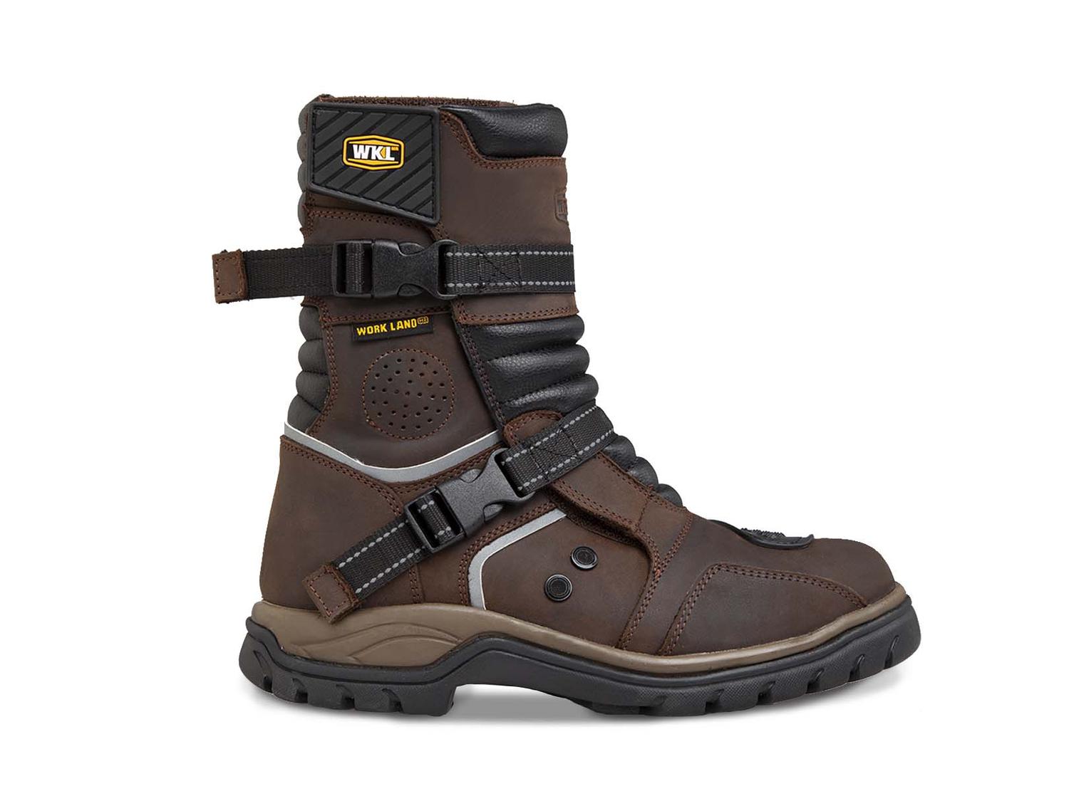 Botas Biker Moto Mujer Motociclista 77411 Graso Chocolate – Workland