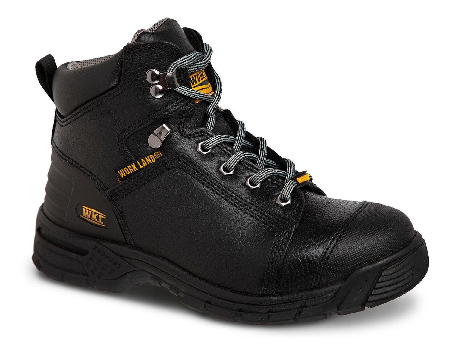 Bota Industrial para Mujer Tipo Trabajo Negro Workland