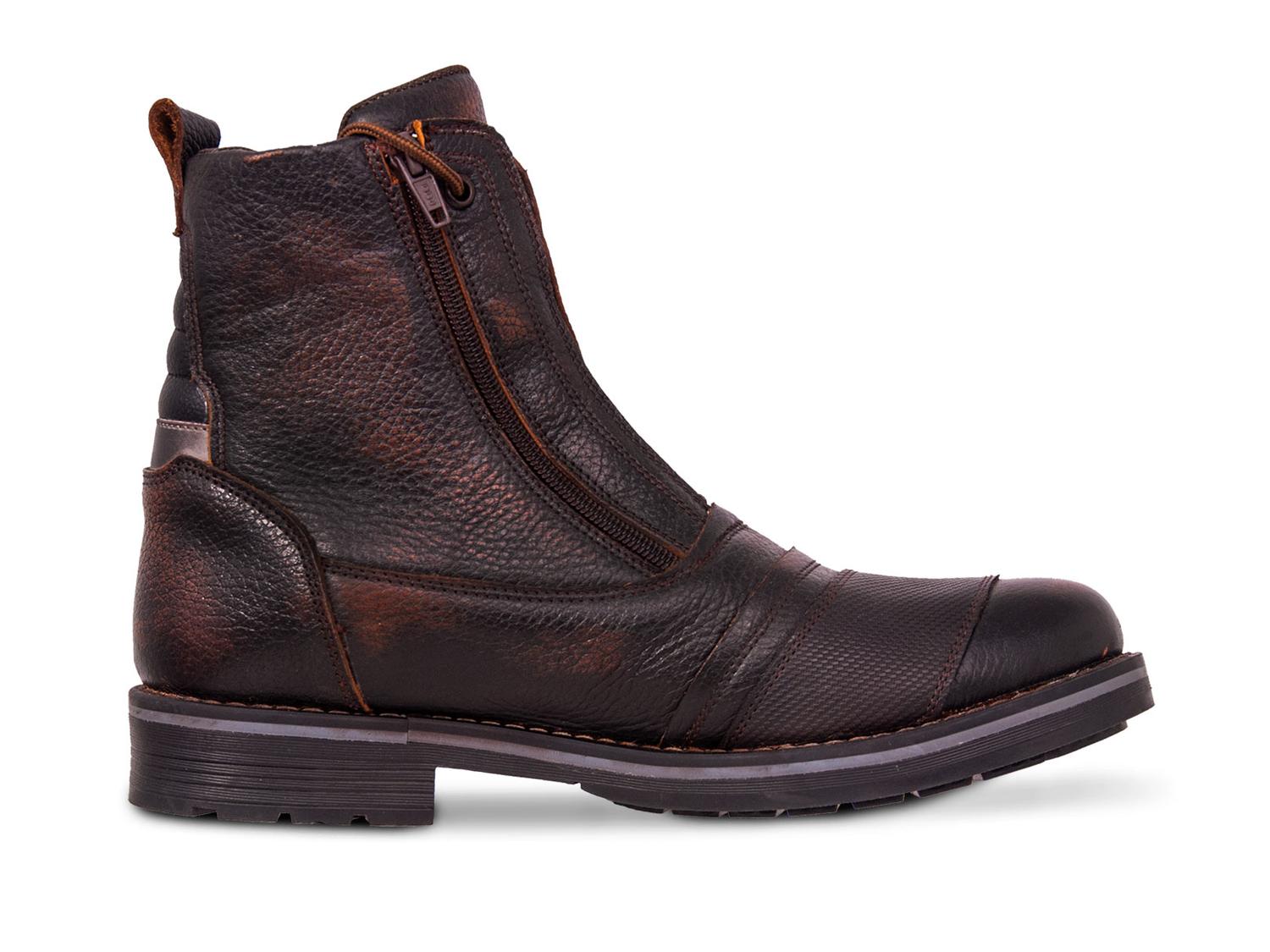 Bota Hombre Moto Biker Casual Workland 89501 Miel Brush